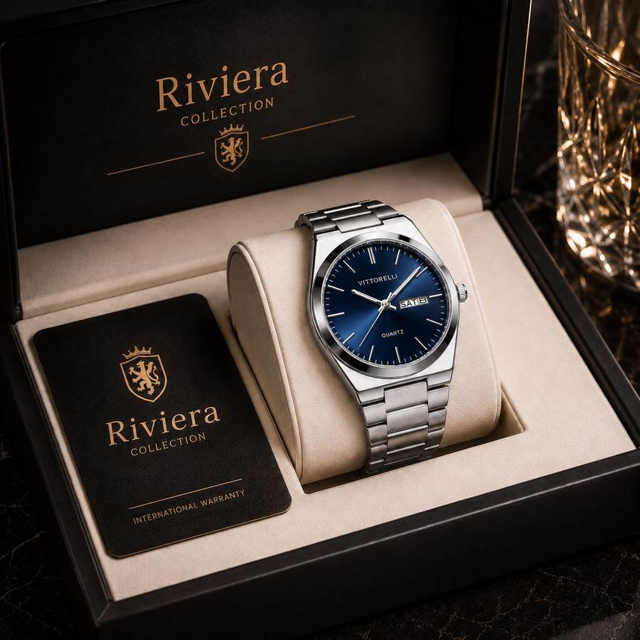 Vittorelli Riviera Navy — caja de presentación